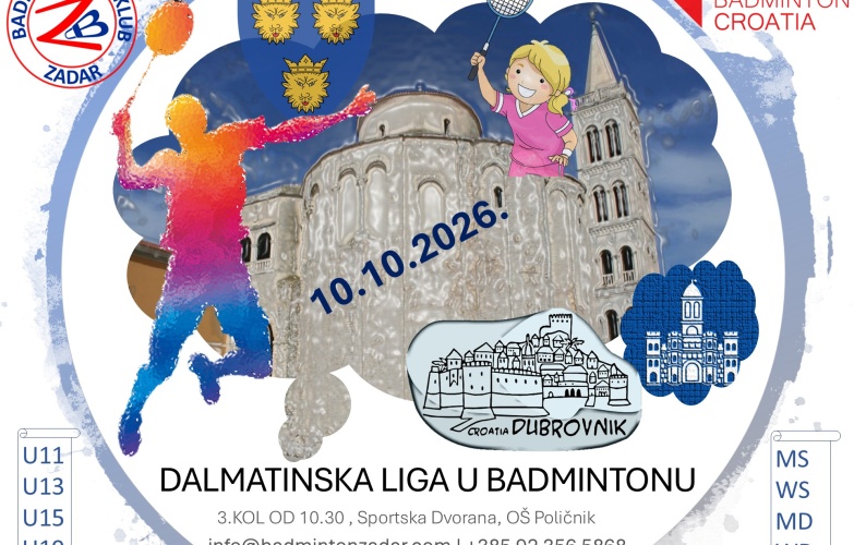POZIV: 3. kolo Dalmatinske lige 2026. održava se u Zadru